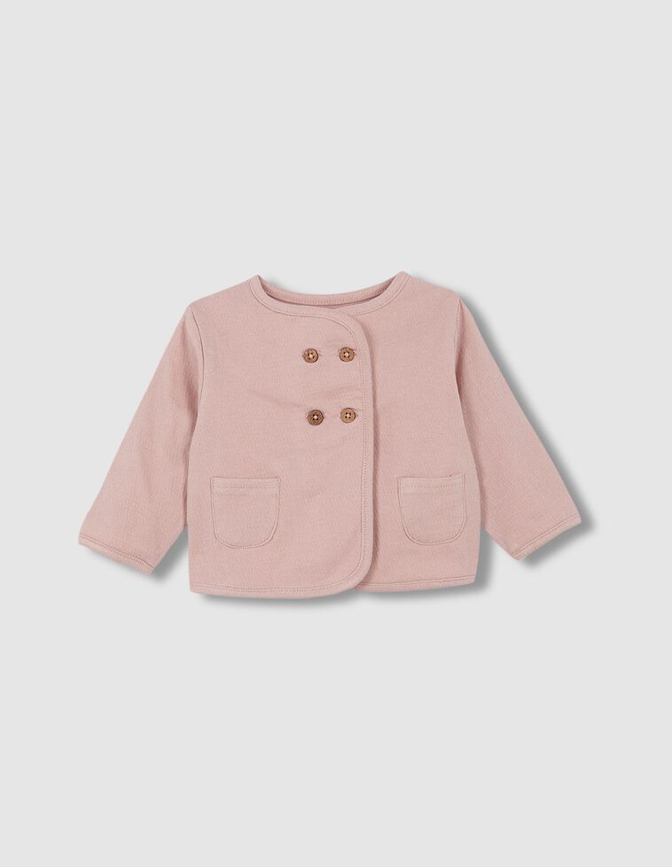Giacca in jersey color rosa antico