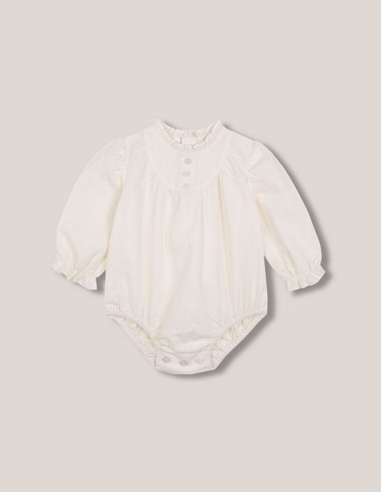 Bodyshirt mit weißem Kragen