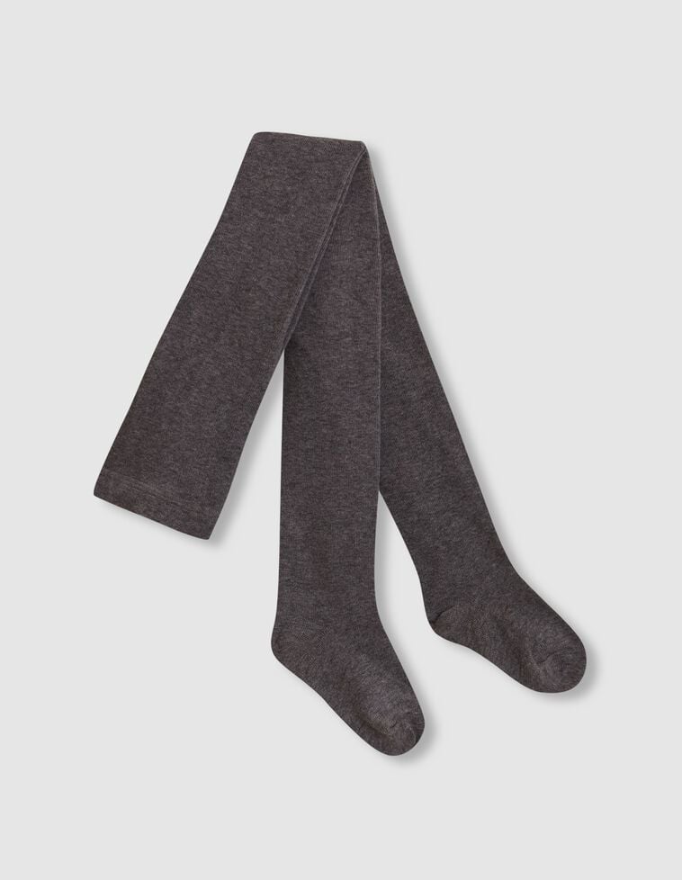 Collants basiques unis gris