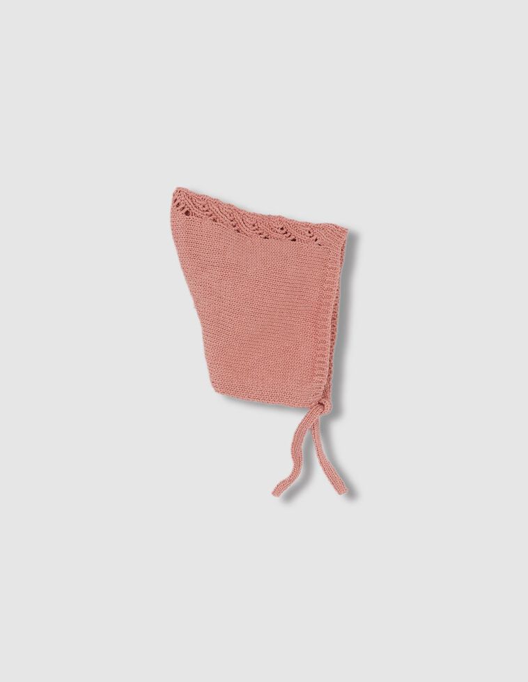 Touca cor de rosa blush