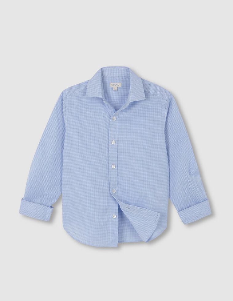 Camisa para gravata  azul clara