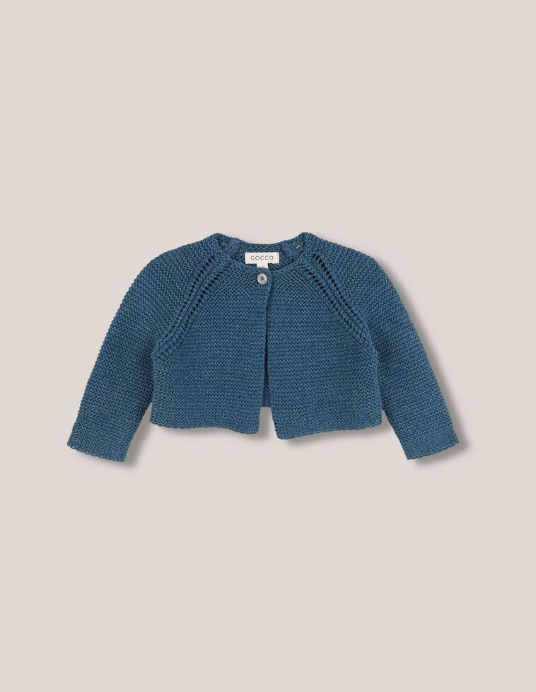 Veste en tricot bleu Veste en tricot bleu