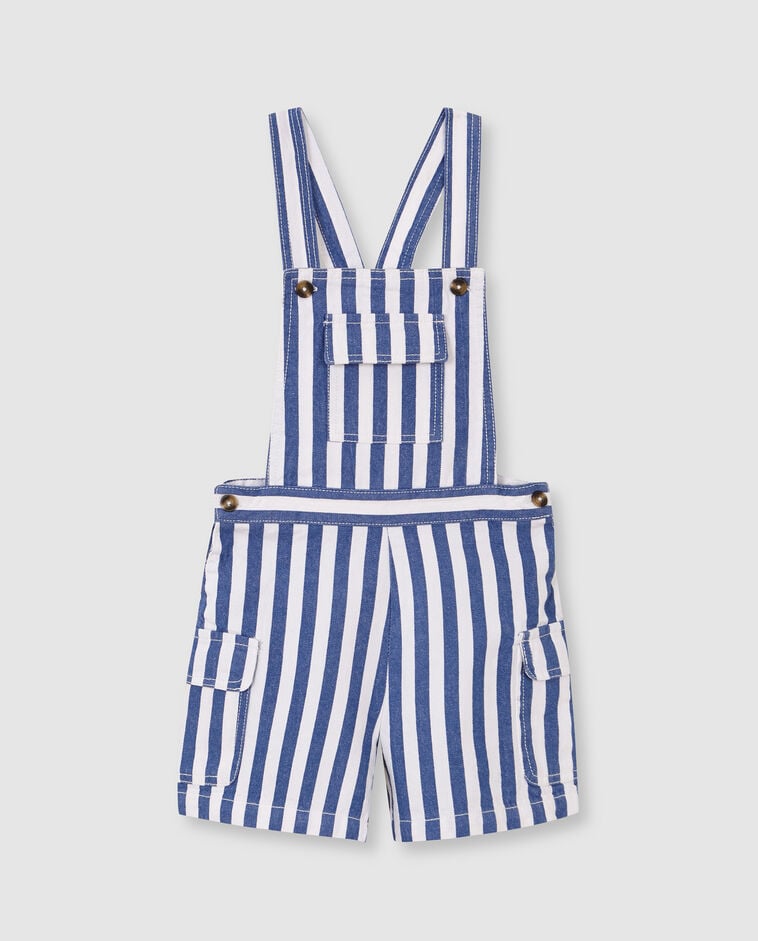 Salopette cargo blu