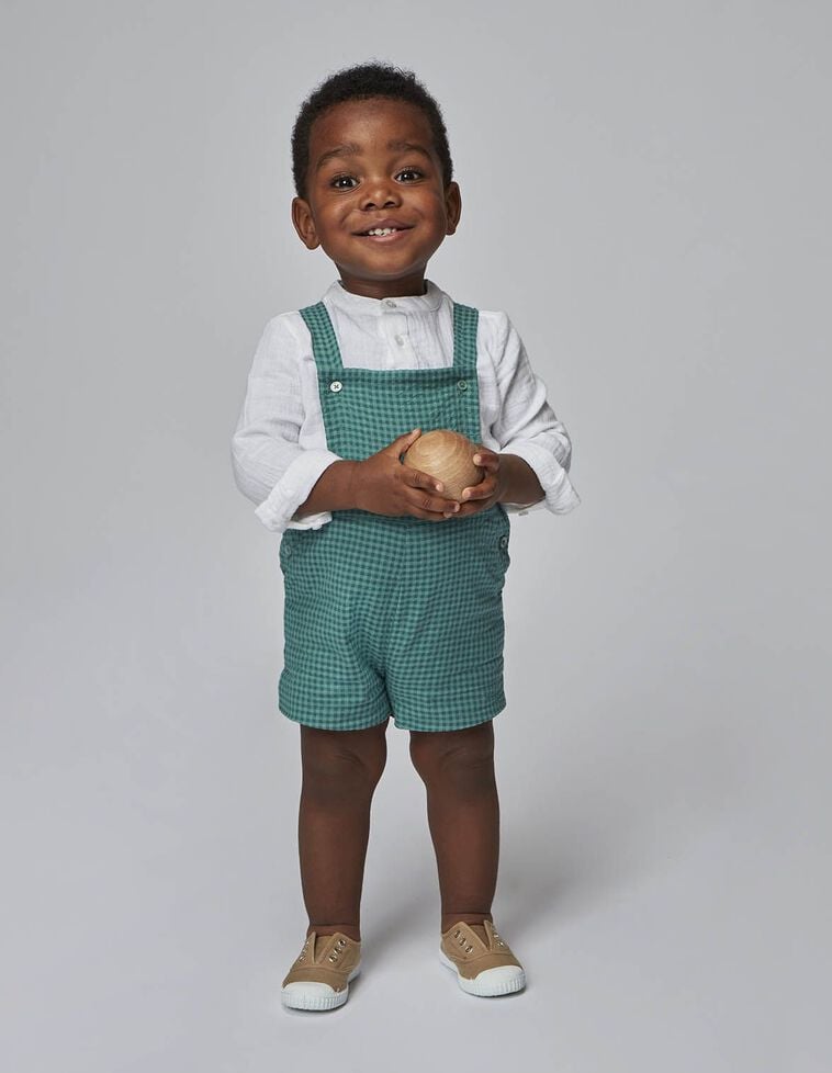 Chemise mao baker en mousseline blanche
