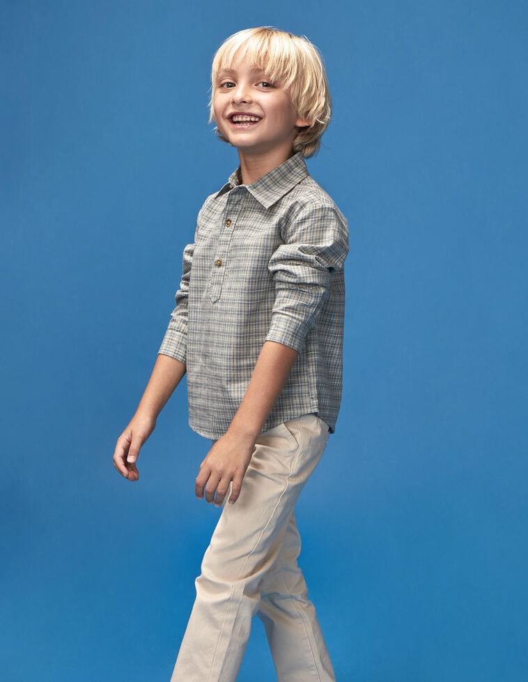 Pantaloni chino color pietra