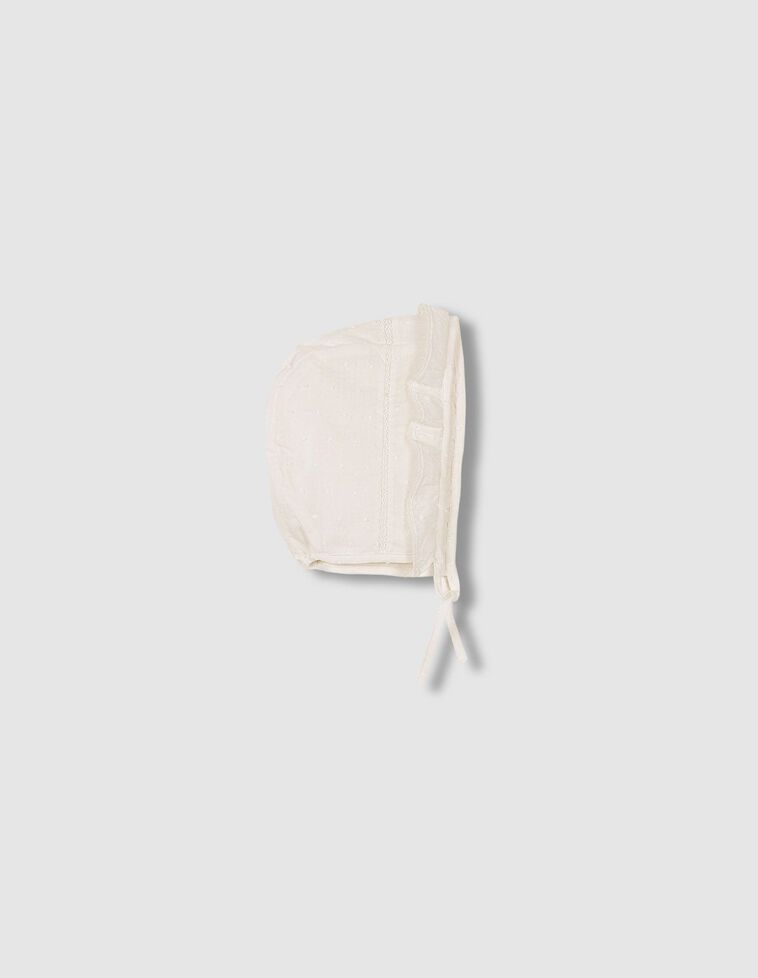 Cuffietta plumeti color bianco sporco 