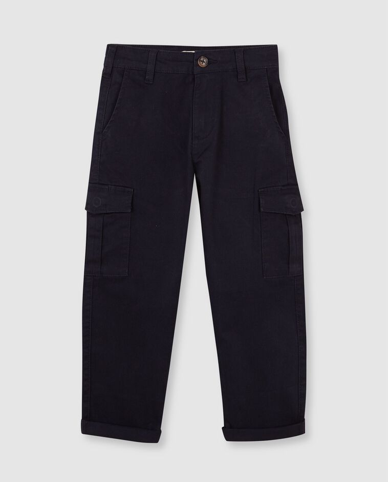Blaue lange Cargo-Hose Jungen