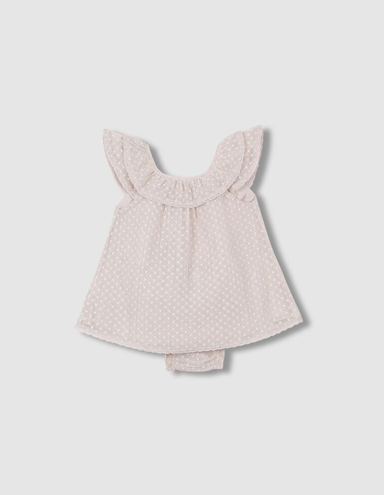 Vestito color pietra in tulle 