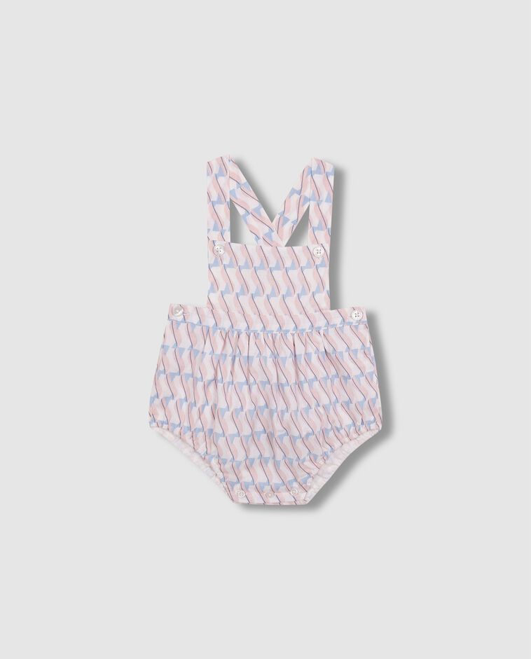 Babygrow estampado geom&eacute;trico rosa