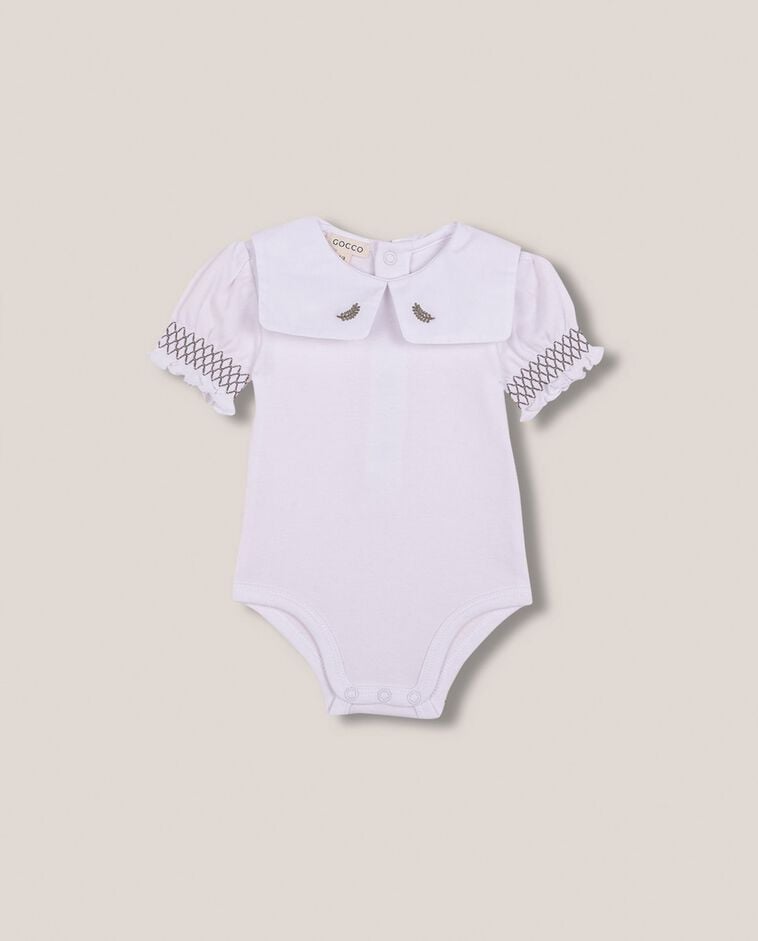 Body blanc brod&eacute;