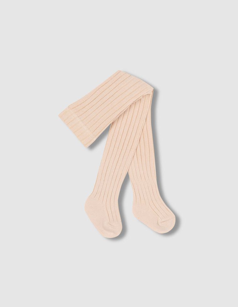 Calzamaglie a costine marrone chiaro