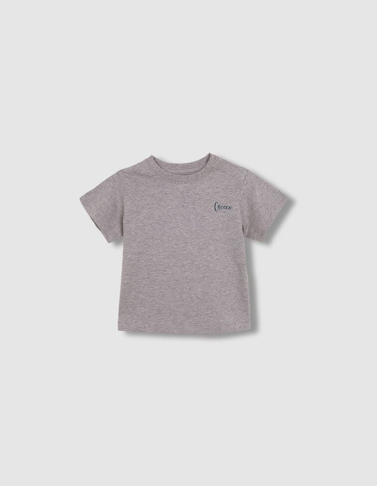 T-shirt avec imprimé gris