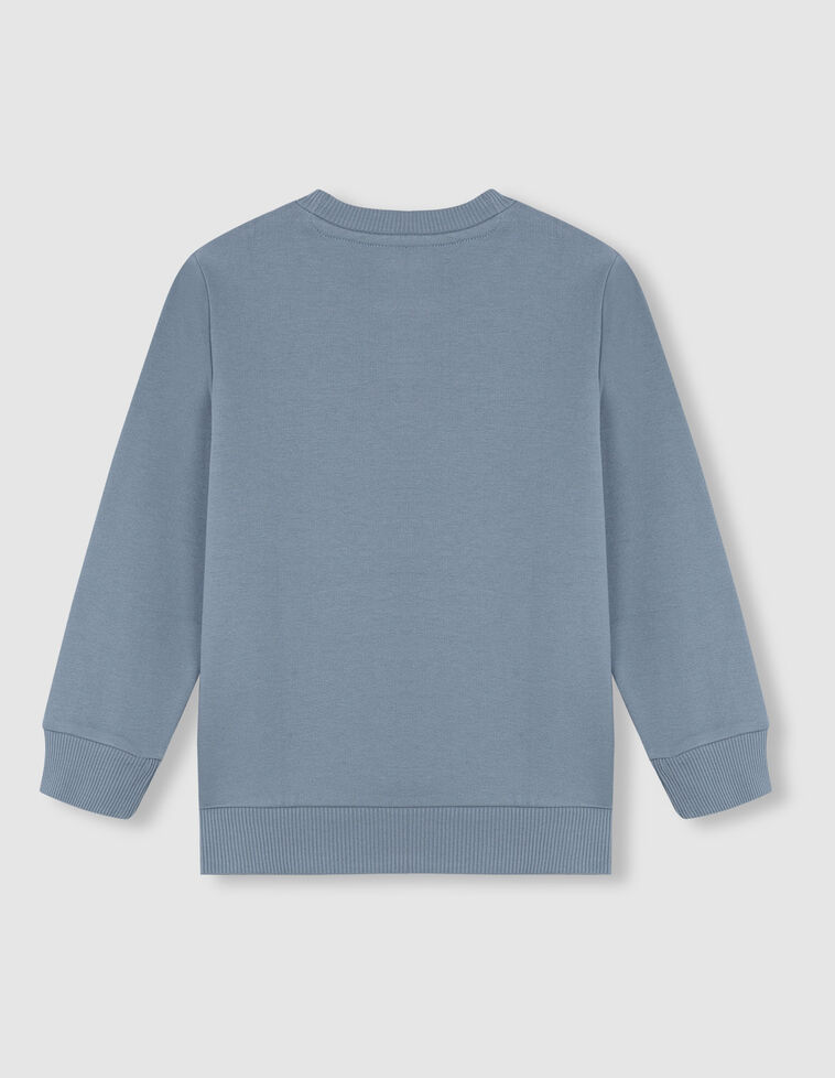 Suéter azul aventura