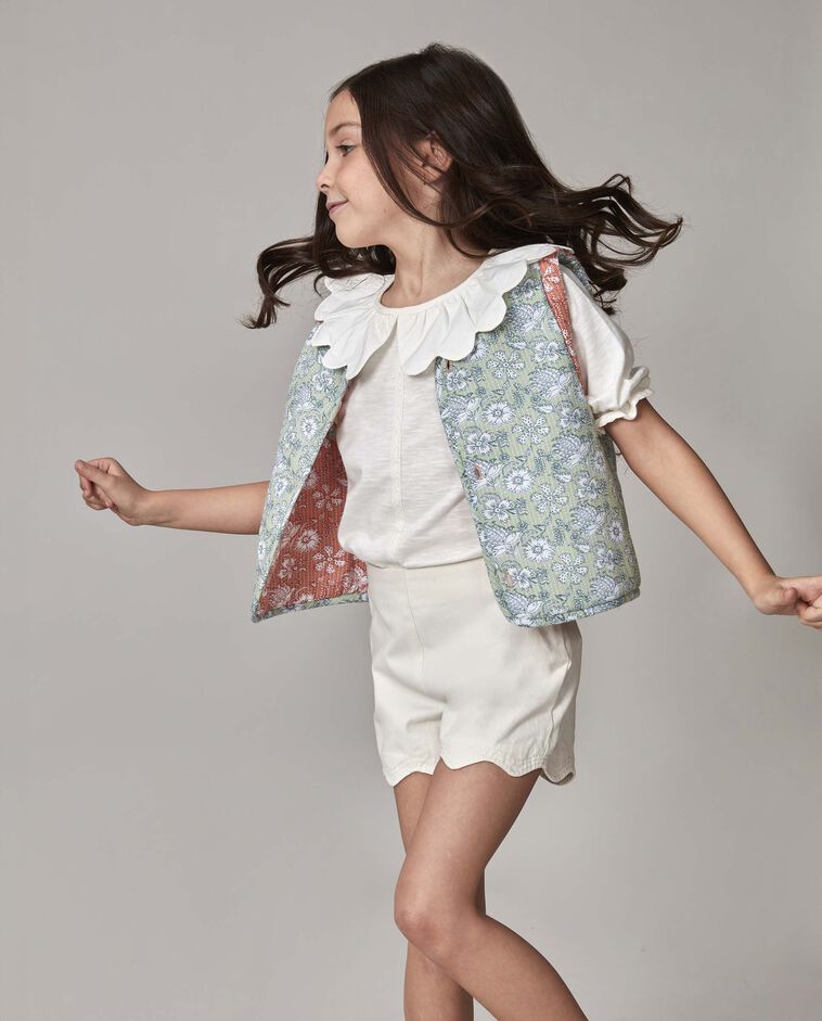 Gilet matelass&eacute; r&eacute;versible rose