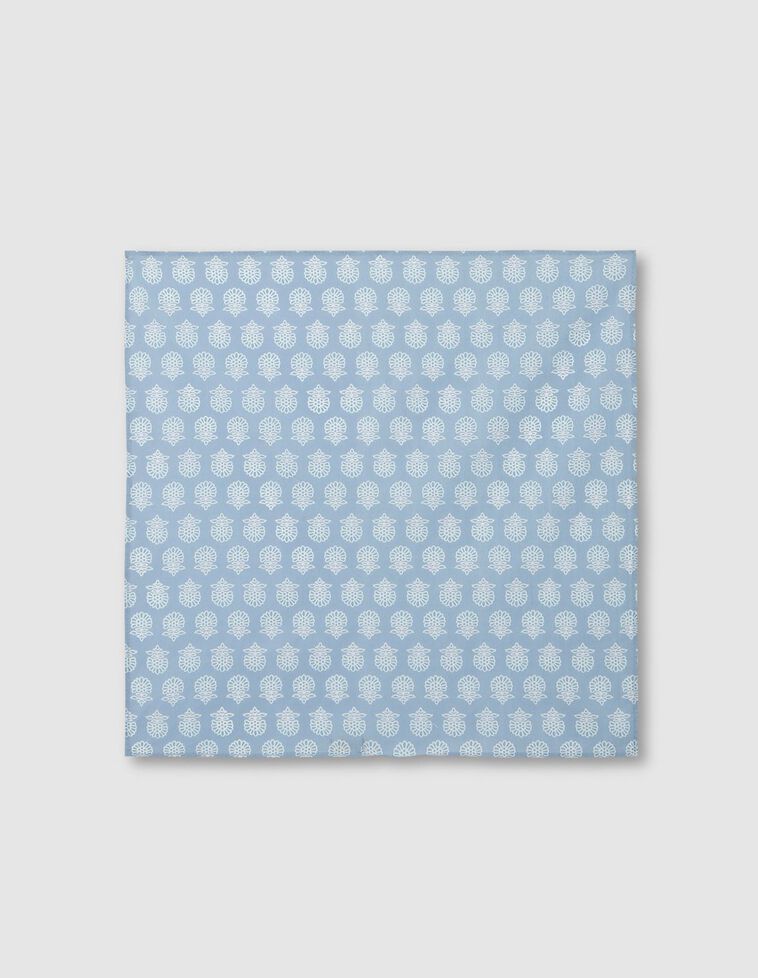 Touca com estampado de índio  azul