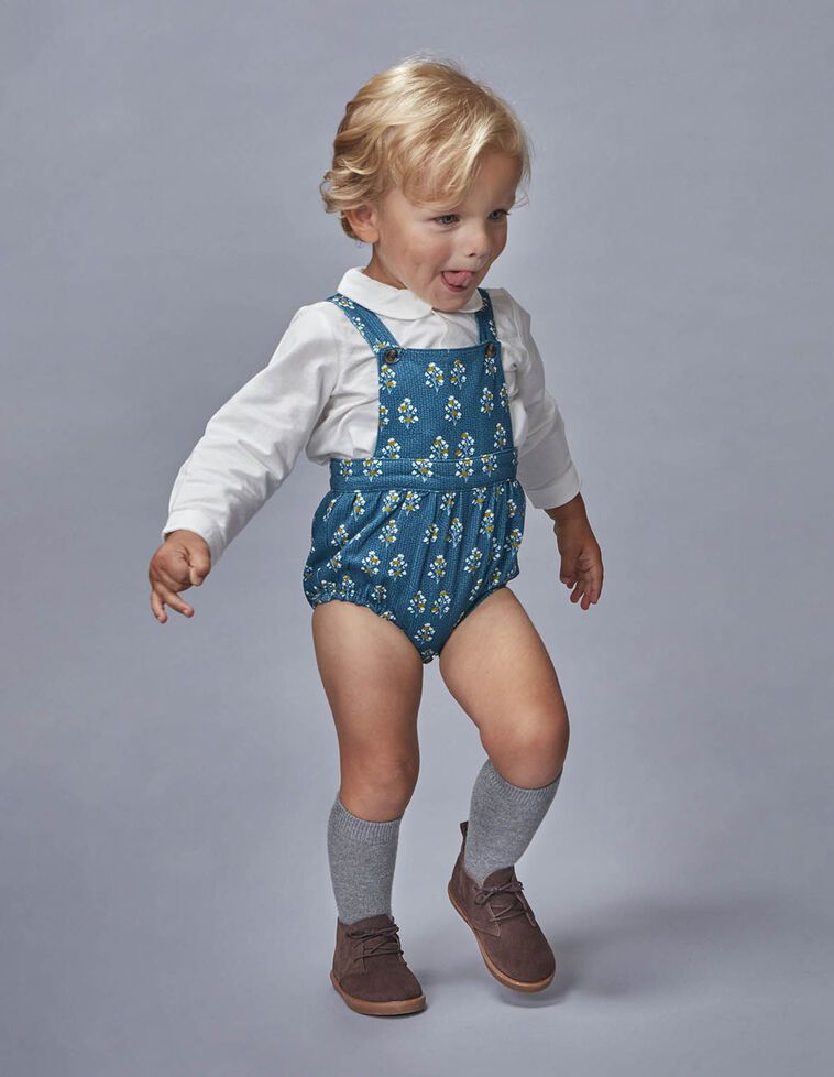 Ranatilla imprimée en sergé vert