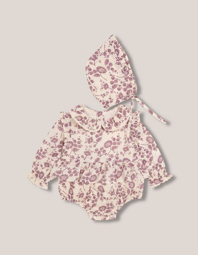 Ensemble avec capuche violette
