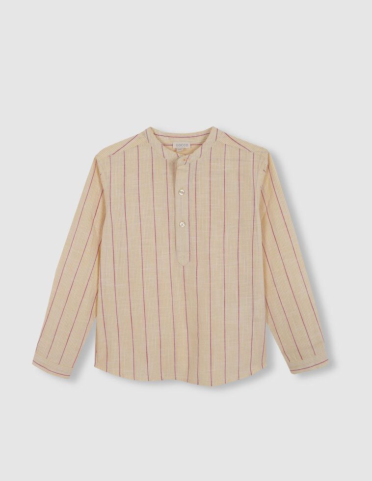 Chemise rayée blanche