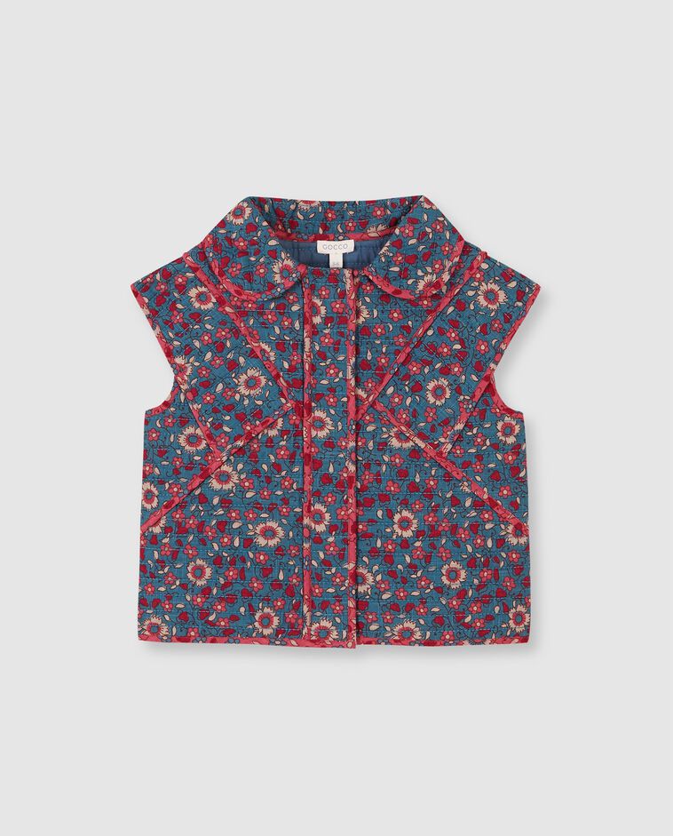 Gilet matelass&eacute; bleu