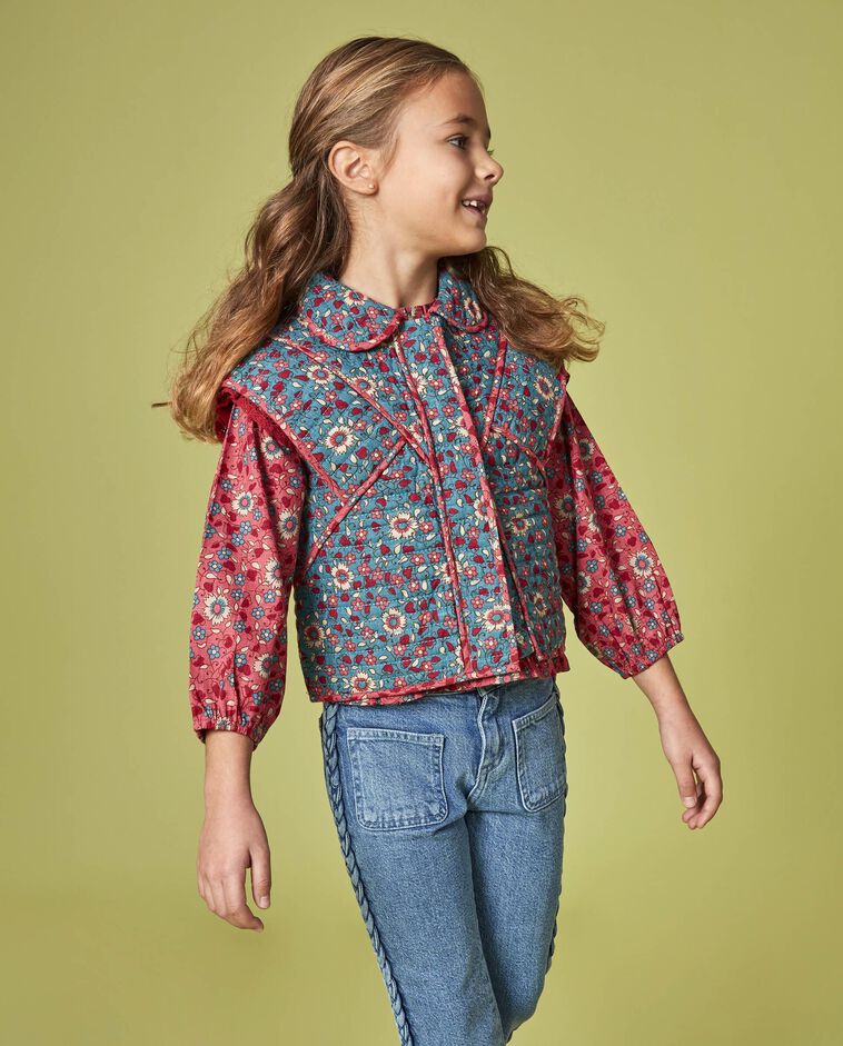 Gilet matelass&eacute; bleu