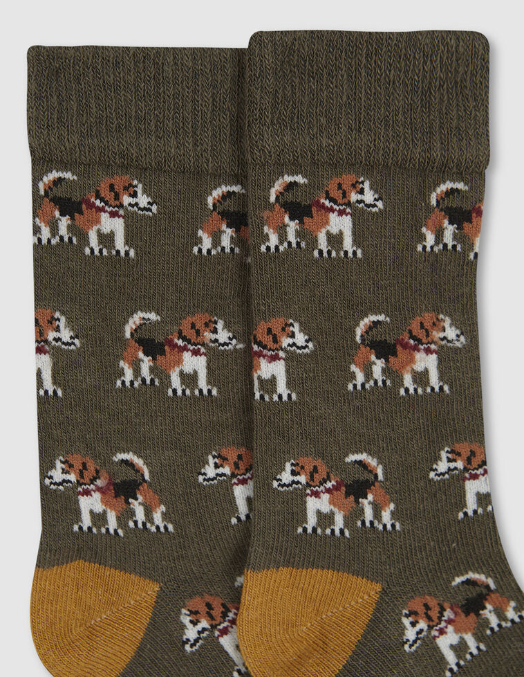 Fantasie-Socken mit Hundemuster