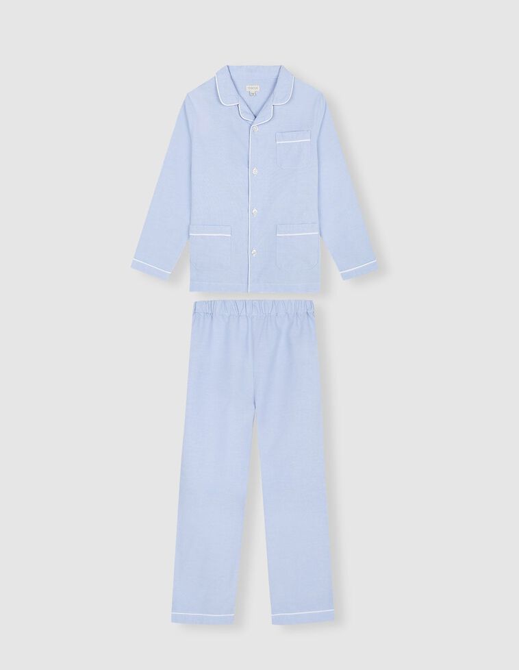 Pigiama oxford blu