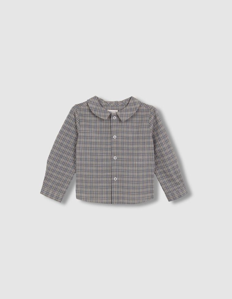 Chemise à carreaux verte