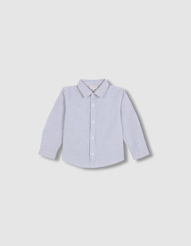 Chemise à rayures blanches