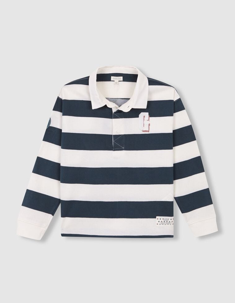 Polo rayé vert