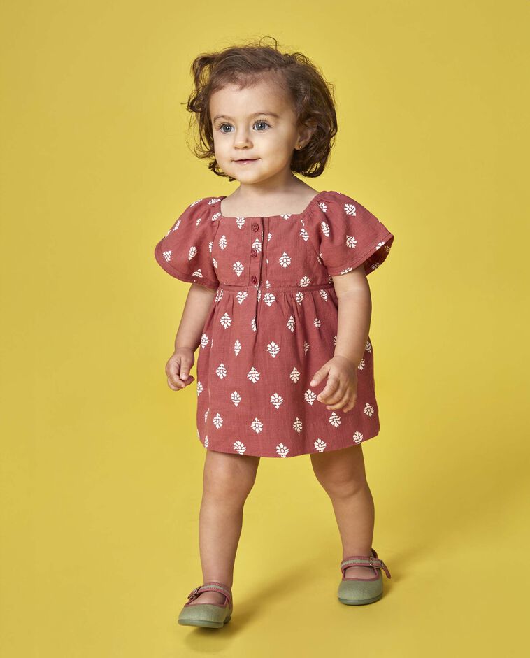 Robe artisanale rose