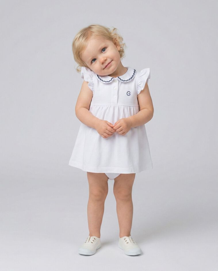 Robe polo blanche