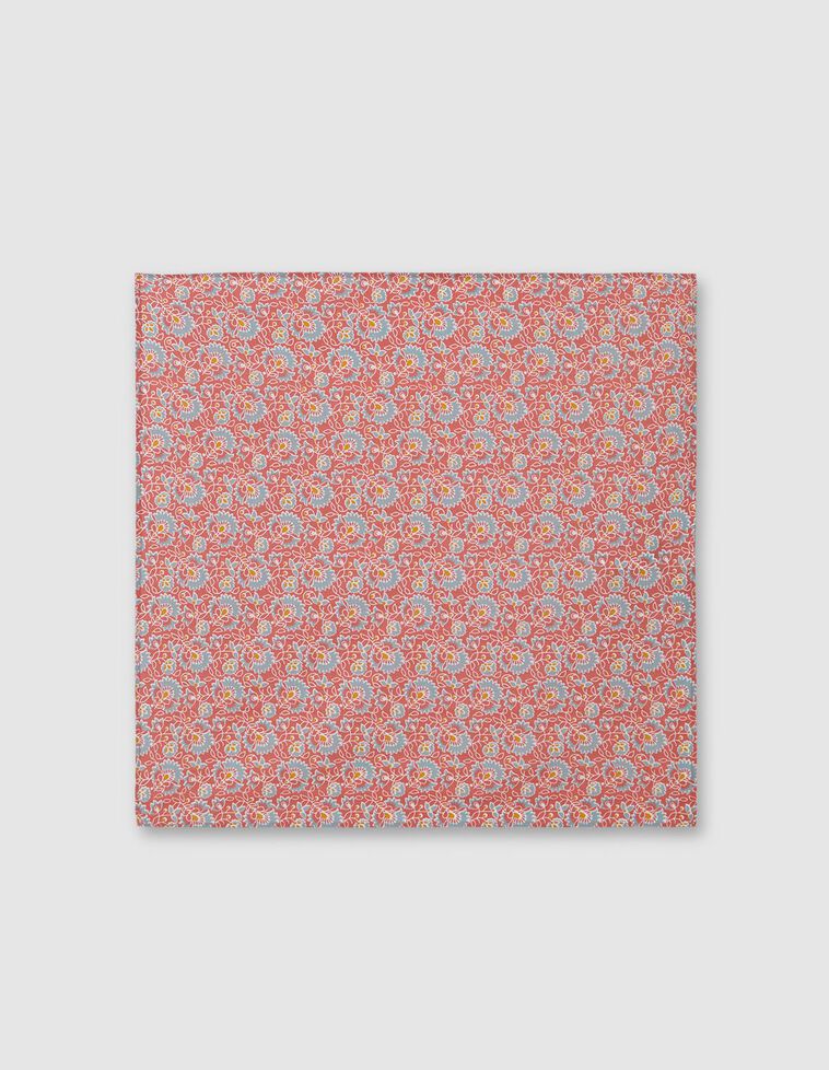 Lenço com estampado de índio  coral