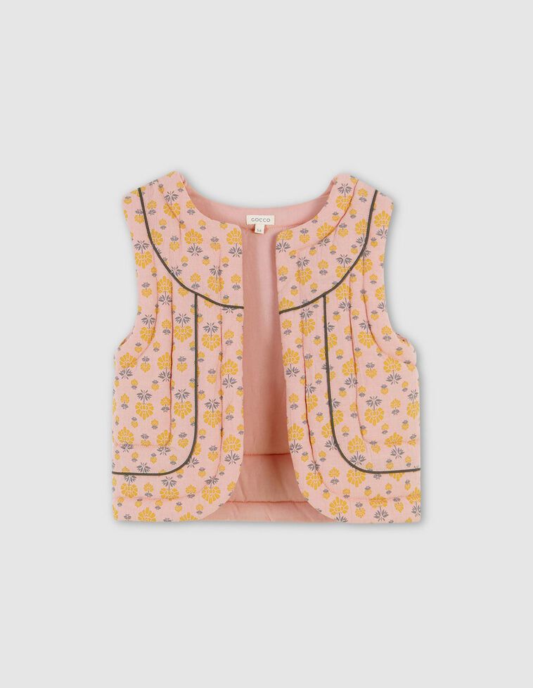 Gilet imbottito stampato