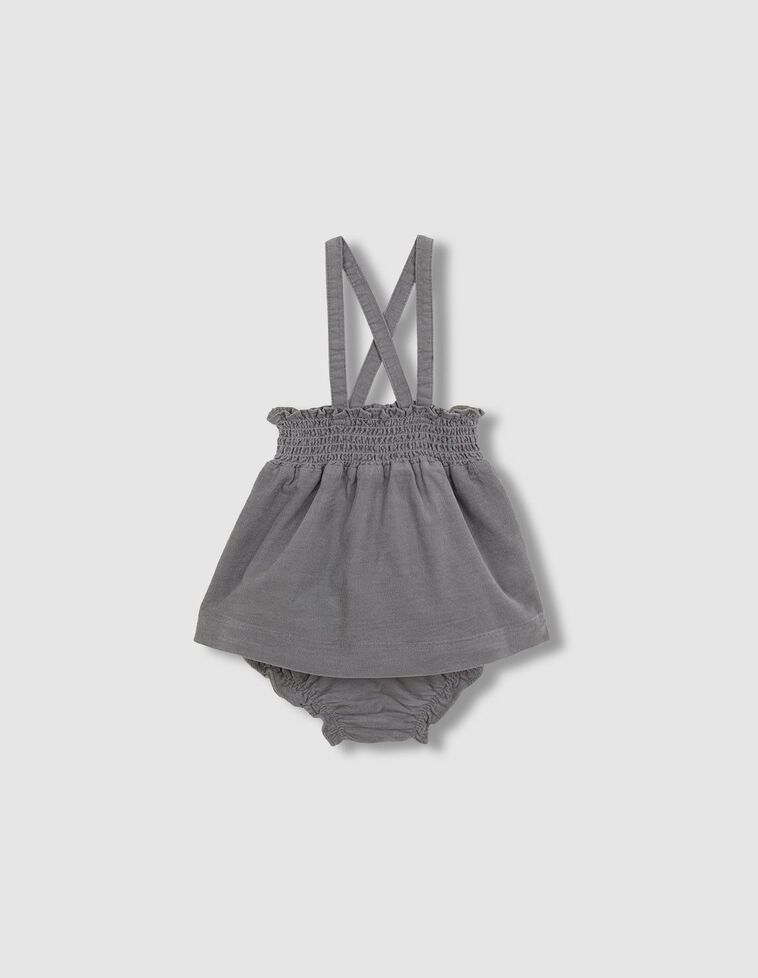 Jupe à taille élastique vert foncé