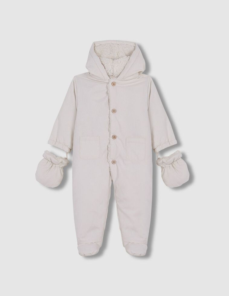 Tutina Con Cappuccio Ecru