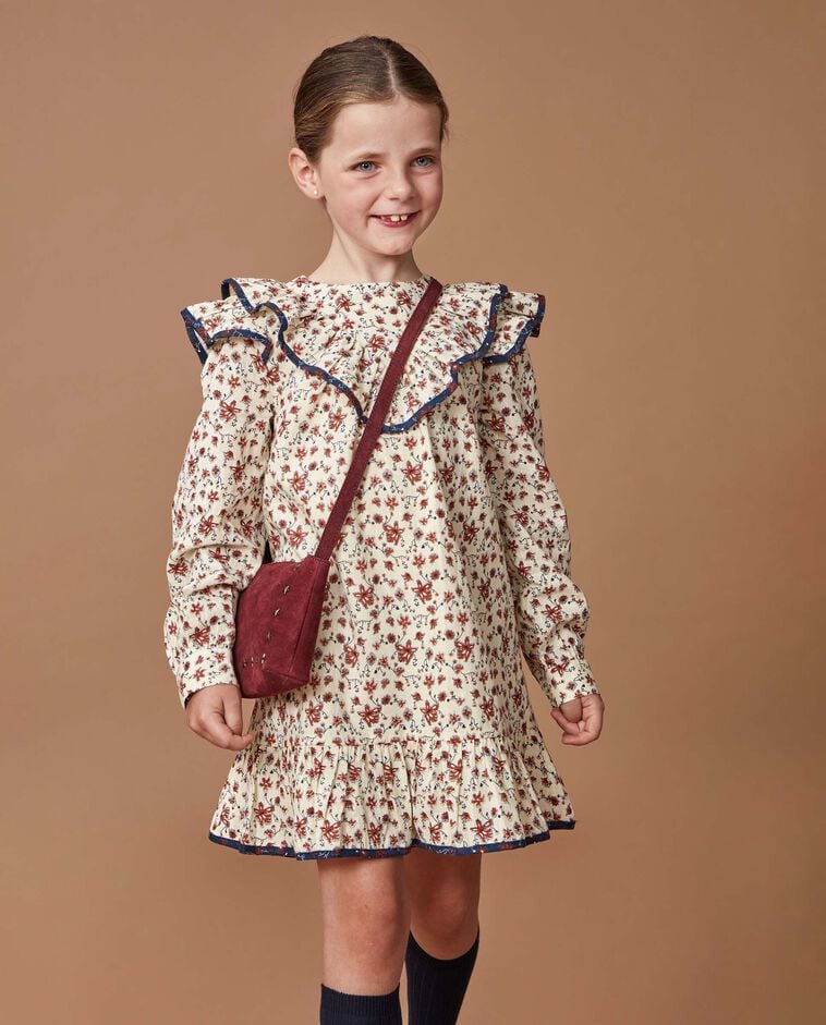 Sac rouge avec &eacute;toiles dor&eacute;es fille