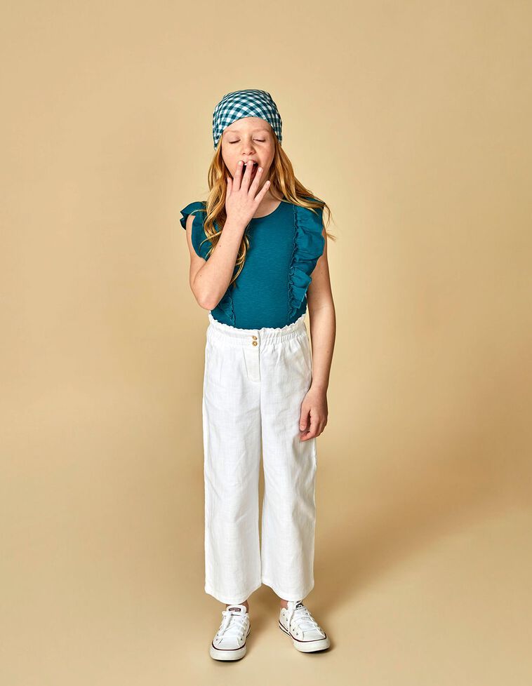 Foulard vichy  color petrolio 