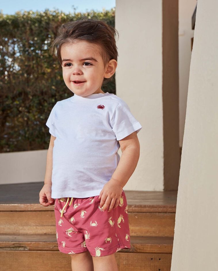 Maillot de bain crabes corail