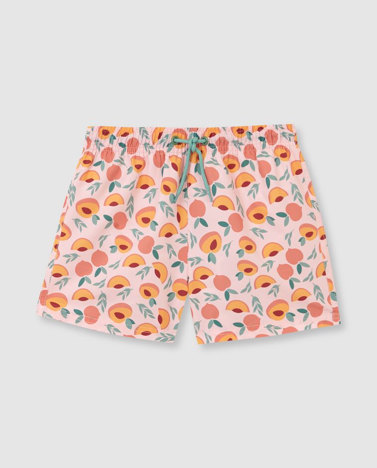 Maillot de bain &agrave; imprim&eacute; p&ecirc;ches rose