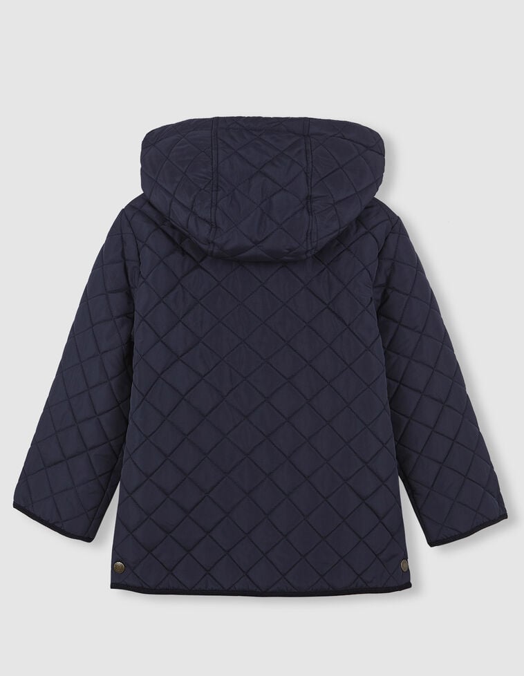 Manteau matelassé bleu marine