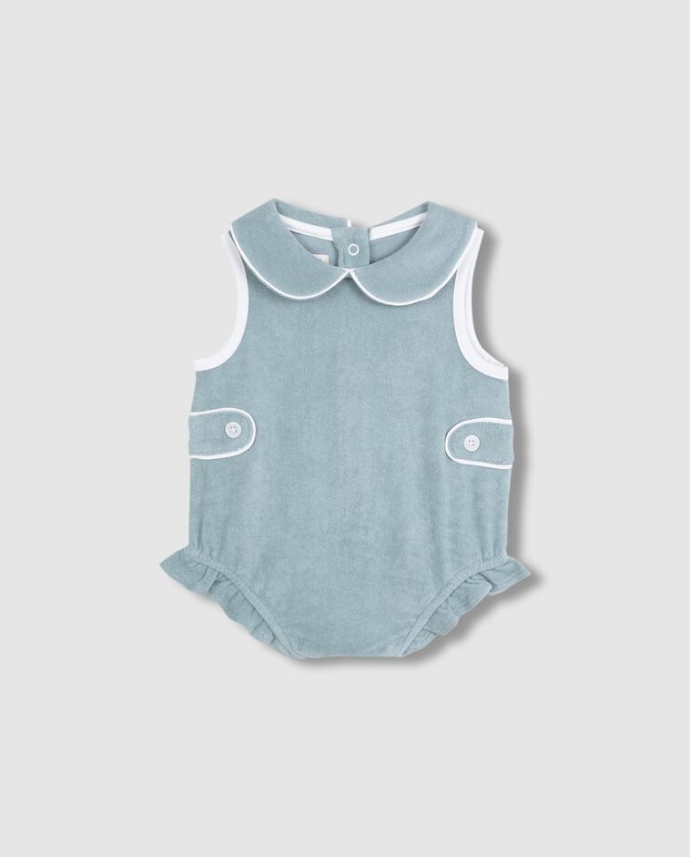 Babygrow de turco azul esverdeado