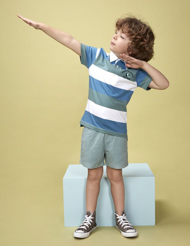 Pantaloni con vita elasticizzata blu