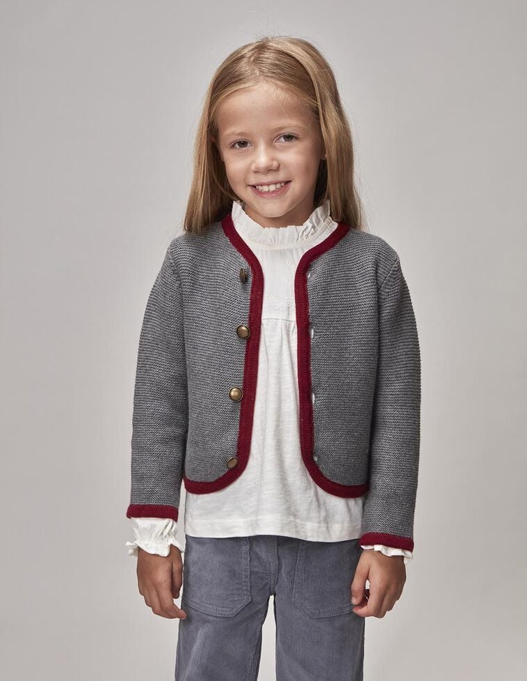 Veste style autrichien grise