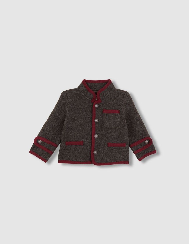 Veste autrichienne en laine verte