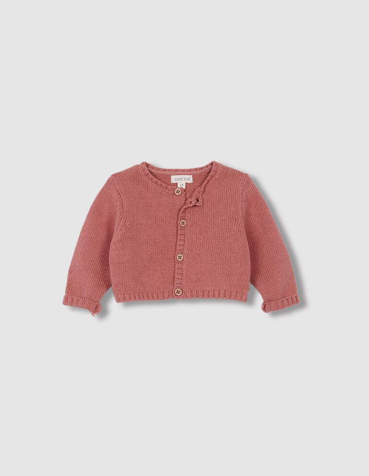 Giacca in maglia  color rosa scuro