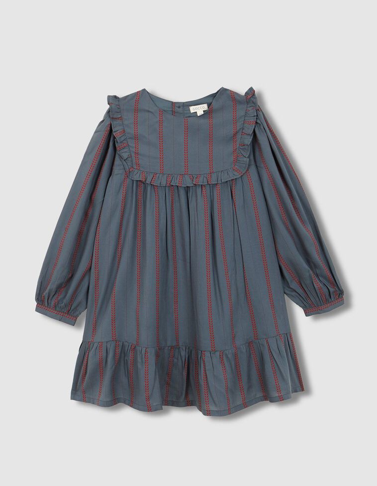 Vestido estampado vermelho