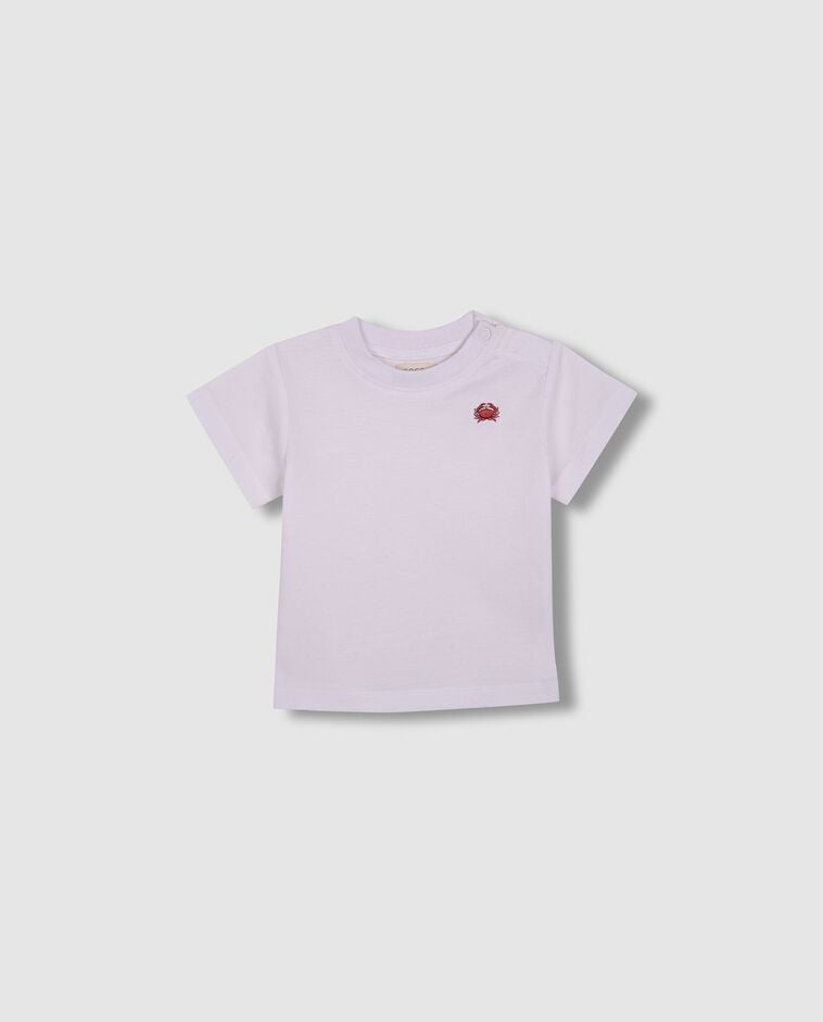 T-shirt crabe blanc