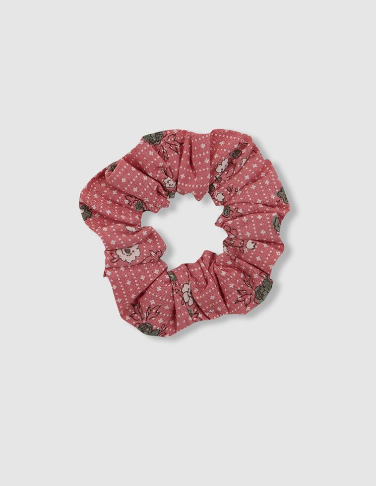 Elastico per capelli fiori rosa